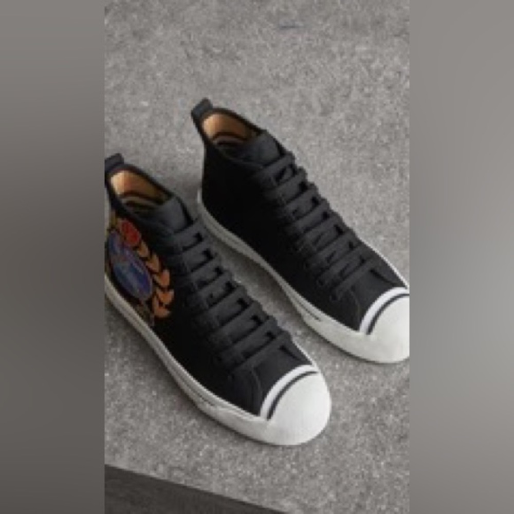 Burberry sneaker canvas - Picture 4 of 5